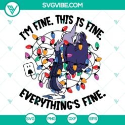 Inside Out 2 Ennui Christmas Everything Is Fine SVG | Moody Christmas Cut Files