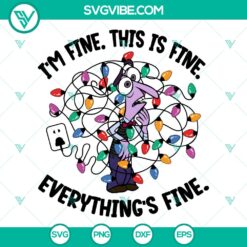 Inside Out 2 Fear Christmas Everything Is Fine SVG | Funny Pixar Cut Files
