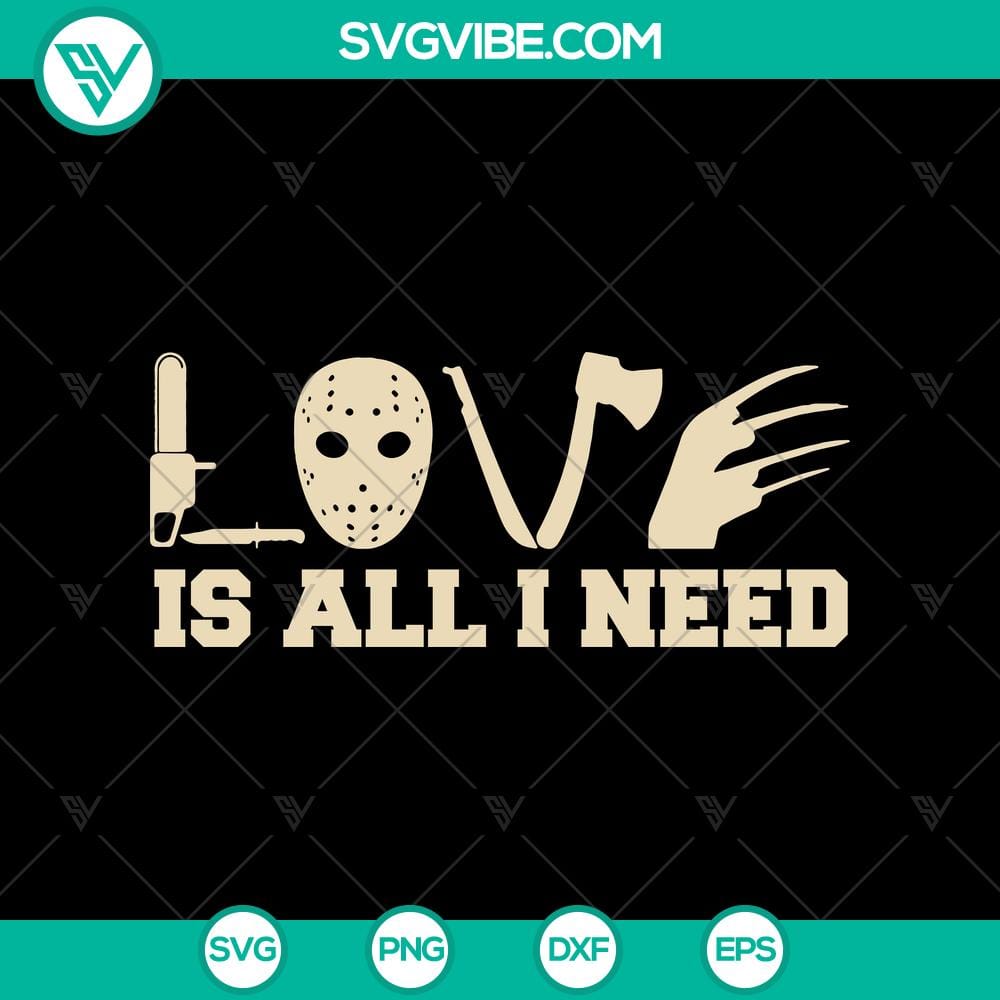 is-all-i-need-svg-murder-tool-svg-horror-characters-svg.jpg SVG design with horror characters, "Is All I Need SVG" and "Murder Tool SVG". Creepy and unique graphic for digital use.