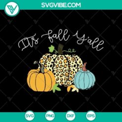 "It's Fall Y'all and Scary Halloween SVG design for digital crafting projects"