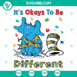 It's Okay to Be Different Dr Seuss SVG | Inclusive Quote Cut Files