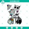 Jack and Sally Halloween cat SVG featuring a spooky black cat design, perfect for Halloween crafts and decorations.