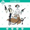Jack And Sally pistol SVG design, featuring The Terrorist Squad, Halloween inspired graphic for crafting projects.