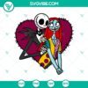 Jack and Sally Love SVG with Halloween and Horror theme inspired by The Nightmare Before Christmas.