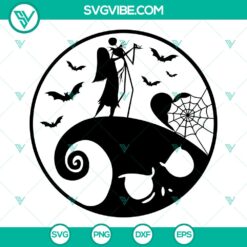 Jack and Sally Nightmare Before Christmas SVG | Spooky Holiday Love Cut Files