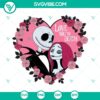 Jack and Sally Nightmare Valentine Couple SVG | Tim Burton Love Cut Files 2