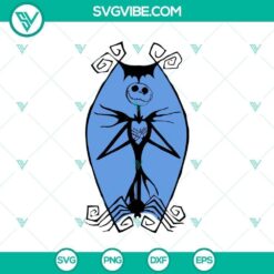 Spooky Jack in Coffin SVG design for Halloween, perfect Nightmare SVG for seasonal crafting projects.