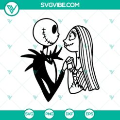 Jack proposing to Sally SVG design from The Nightmare Before Christmas movie, perfect for Halloween-themed projects.