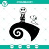Jack Skellington and Snoopy Halloween SVG, featuring characters from The Nightmare Before Christmas in a spooky design for crafting.