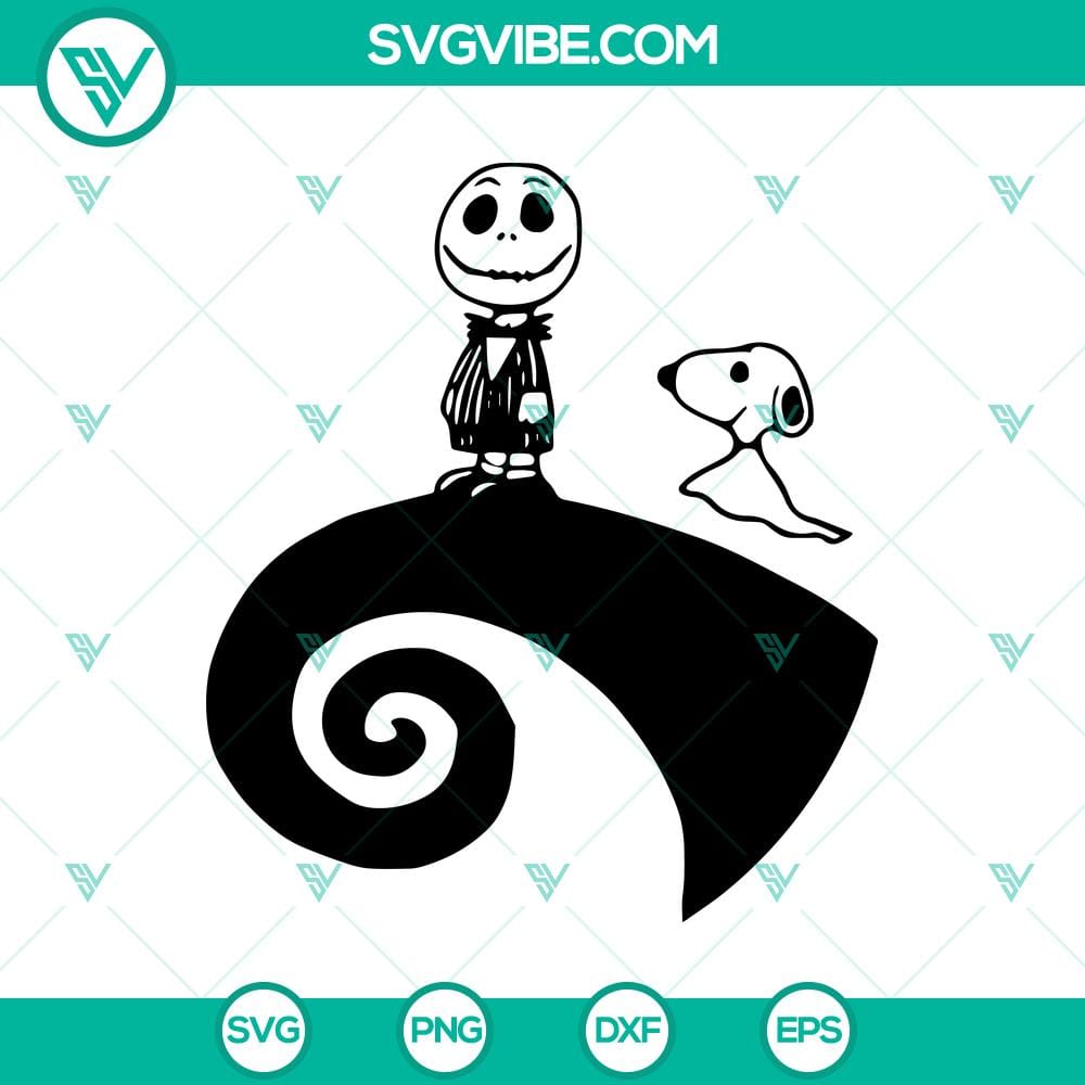 jack-skellington-and-snoopy-svg-snoopy-halloween-svg-the-nightmare-before-christmas-svg.jpg Jack Skellington and Snoopy Halloween SVG, featuring characters from The Nightmare Before Christmas in a spooky design for crafting.