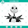 Jack Skellington face SVG design with Nightmare Before Christmas theme, Halloween SVG for crafting and printables.