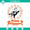 Jack Skellington Happy Halloween SVG featuring The Nightmare Before Funny Halloween design for spooky season.
