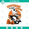 Jack Skellington Nightmare On Street SVG design for Halloween. Perfect for Cricut & Silhouette. Download EPS, PNG, DXF files.