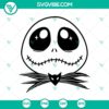 Jack Skellington Sad Face SVG with Love Jack Skellington design, perfect for Halloween projects and Nightmare Before Christmas fans.