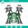 Jack Skellington themed Starbucks cold cup SVG design for Halloween enthusiasts.