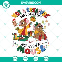 Jaq and Gus Disney Christmas SVG featuring fairy tale holiday cut files, perfect for festive crafting projects.