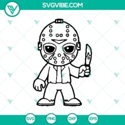 Jason Voorhees Chibi Characters SVG, Horror Characters SVG, Halloween SVG