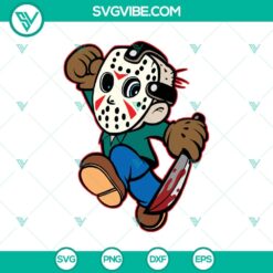 Jason Voorhees Chibi SVG, Horror Character SVG, Halloween Horror Movie SVG