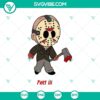Jason Voorhees chibi SVG design with horror character and Halloween movie theme. Perfect for a spooky project.