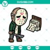 Jason Voorhees Friday The 12th SVG with horror theme perfect for Halloween SVG design.