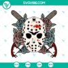 Jason Vorhees horror ghost mask SVG file for Halloween Cricut and Silhouette designs, includes DXF, EPS, and PNG cut files.