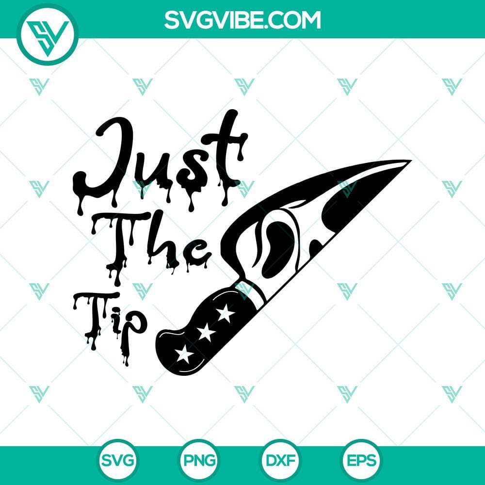 Halloween SVG, Halloween SVG, Just the Tip SVG, Scary SVG Spooky Halloween SVG design with "Just the Tip" theme. Perfect for crafting projects.