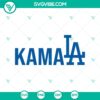 Kamala Harris LA Dodgers SVG with Dodgers logo in PNG format, political sports design.