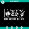 Kiss Rock And Roll All Nite, Witch Face, Halloween SVG design perfect for Halloween crafts and decor.