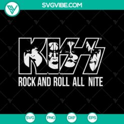 Kiss Rock And Roll All Nite SVG, Witch Face SVG, Halloween SVG