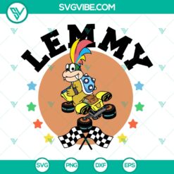Lemmy Koopa SVG | Mario Kart Racing Character Cut Files