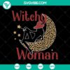 Leopard Halloween Witchy Woman SVG design featuring a spooky, scary theme perfect for Halloween crafts and decorations.