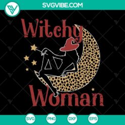 Leopard Halloween Witchy Woman SVG, Halloween SVG, Scary SVG