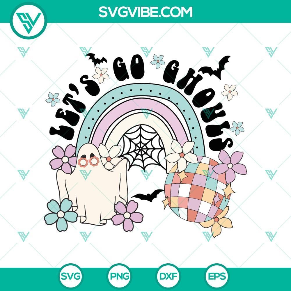 Let’s go ghouls SVG DXF EPS PNG Cut Files Let's go ghouls SVG DXF EPS PNG Cut Files for Halloween Cricut & Silhouette Designs, spooky and fun Halloween design.