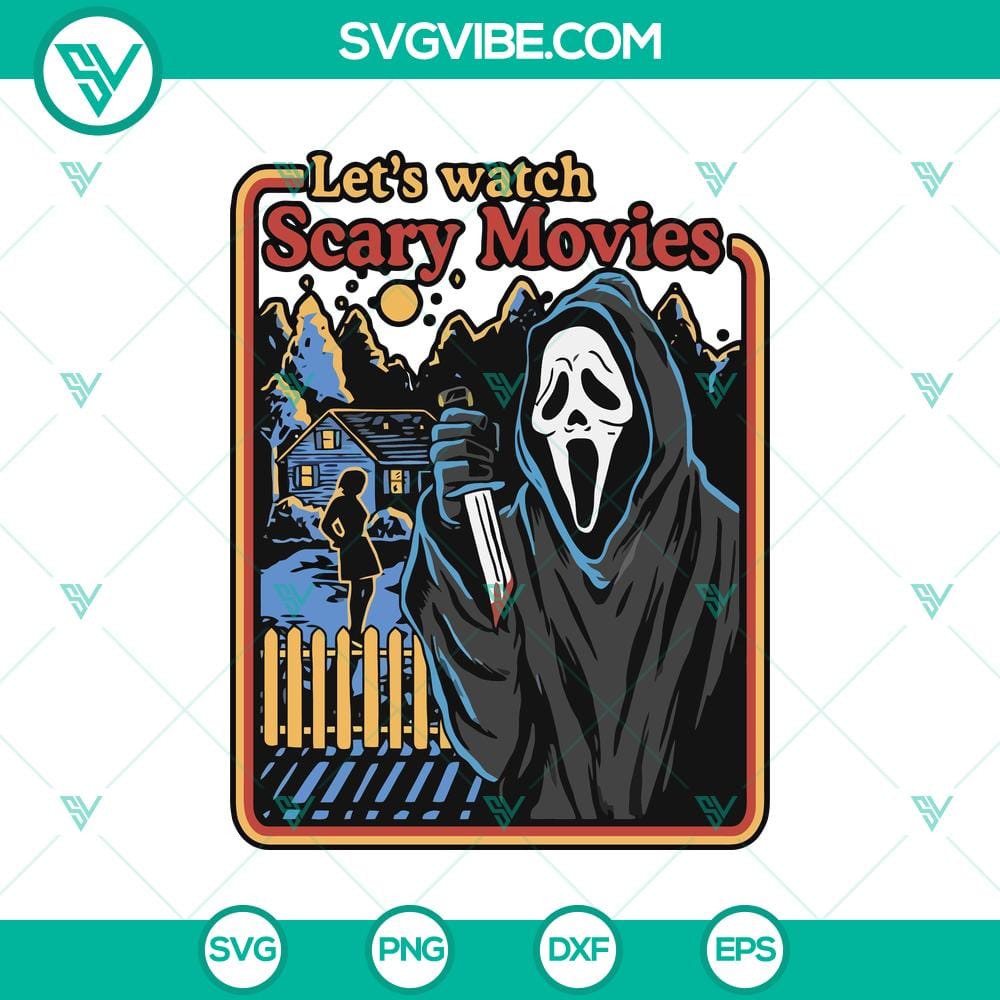 let8217s-watch-scary-movies-svg-scream-ghost-svg-horror-ghost-svg.jpg Let's watch scary movies SVG, featuring Scream Ghost and Horror Ghost, perfect for Halloween designs.