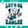 Let’s Go Eagles Minnie Daisy SVG | Disney Football Fan Cut Files 2