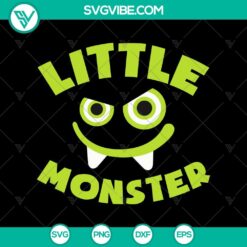Adorable Little Monster Family SVG design, ideal for crafts and decor projects. Cute monsters in a family layout.