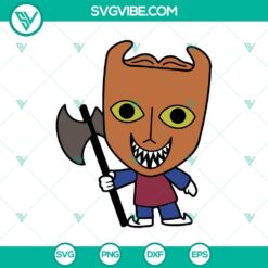 Lock Chibi, Lock The Nightmare Before Christmas, and Halloween Town SVG digital design featuring a spooky and cute theme for Halloween.