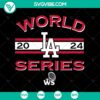 Los Angeles Dodgers 2024 World Series SVG Cut Files with team logo, championship celebration design, baseball theme.