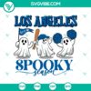 Los Angeles Dodgers Halloween-themed SVG design featuring a ghost and team slogan. Great for spooky season!