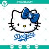Los Angeles Dodgers Hello Kitty logo SVG PNG file, featuring a cute and unique design perfect for die-hard fans.
