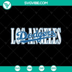 Los Angeles Dodgers SVG logo with LA Dodgers team colors and design elements for sports fans and crafting projects.