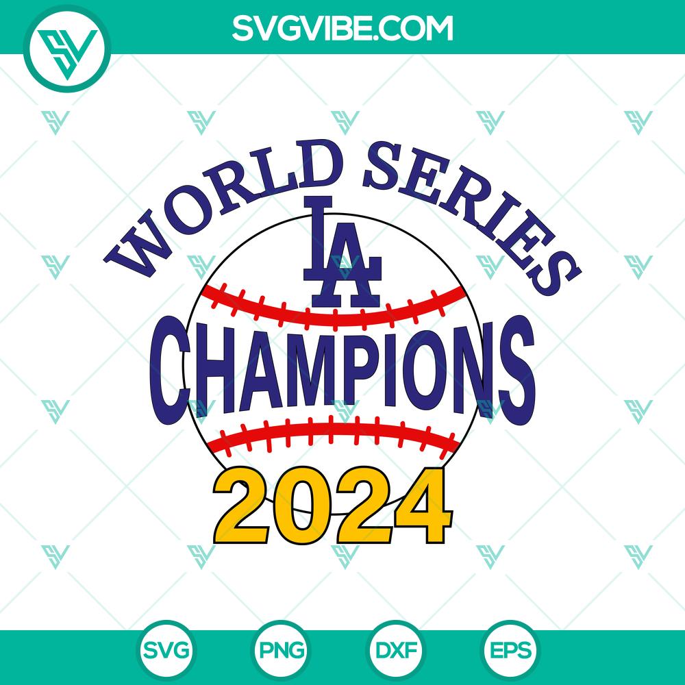 los-angeles-world-series-champions-2024-svg-los-angeles-dodgers-baseball-svg.jpg Los Angeles Dodgers 2024 World Series Champions baseball SVG design with city skyline, player silhouettes, and championship text.