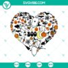 Spooky Halloween doodle SVG featuring "Boo" pumpkin design, perfect for Halloween crafts and decor.