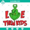 Colorful Love Them Kids SVG DXF EPS PNG files for crafting projects. Ideal for vinyl cutting and digital designs.