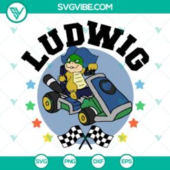 Ludwig von Koopa SVG | Mario Kart Racing Cut Files