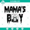 Mama's Boy and Jason Voorhees horror movie themed SVG design for Halloween.