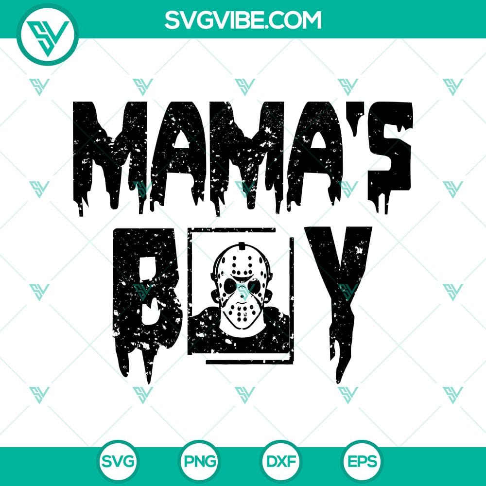 mama8217s-boy-svg-jason-voorhees-svg-horror-movie-svg-halloween-svg.jpg Mama's Boy and Jason Voorhees horror movie themed SVG design for Halloween.