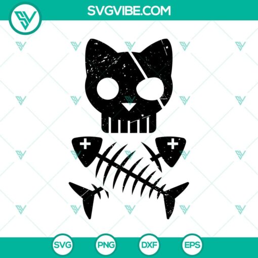 Meow Skeleton Halloween SVG design for Oct 31 with scary elements.