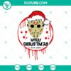 Jason Voorhees in Christmas attire, horror characters SVG, Friday The 13th design, ideal for holiday crafting projects.