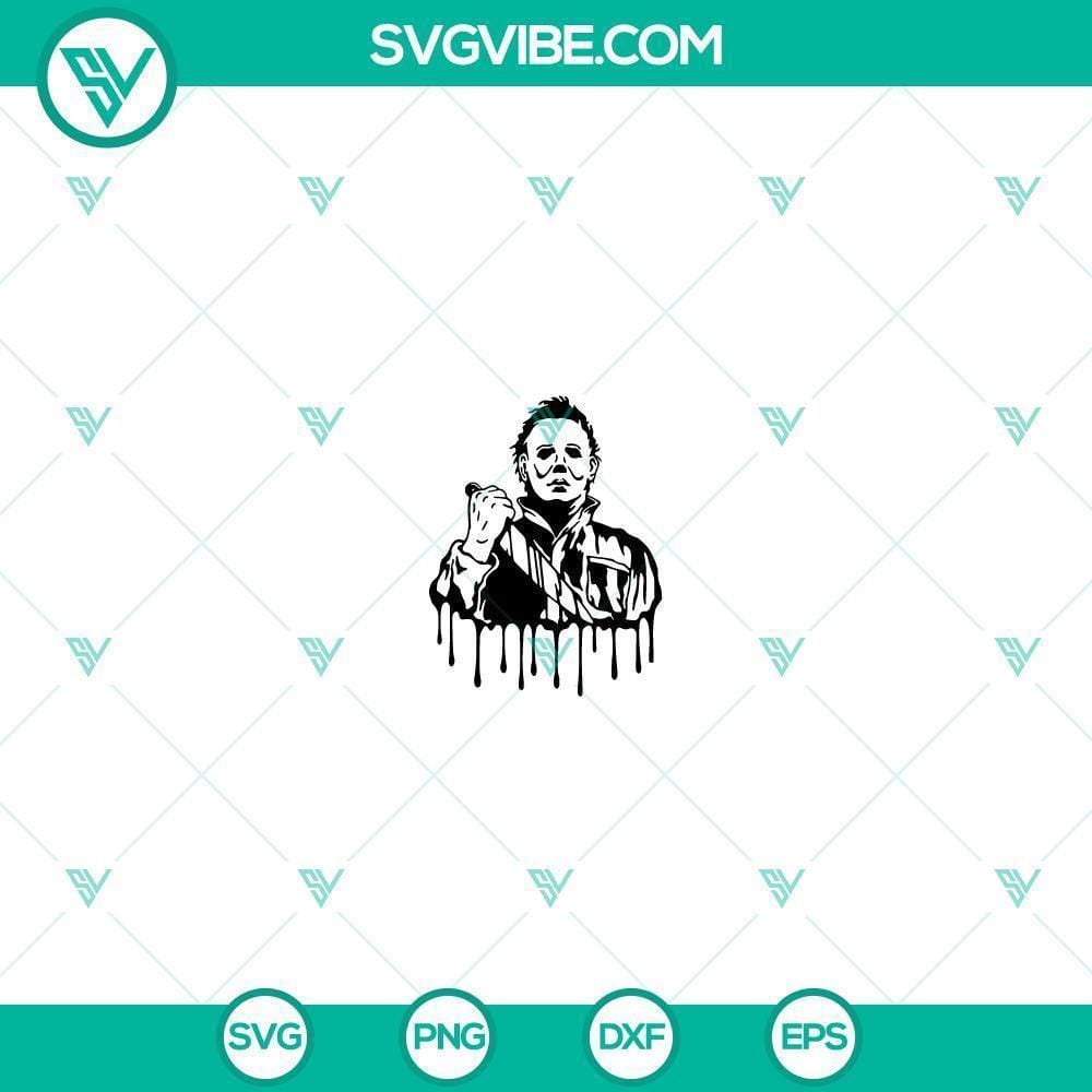 Michael Myers Blood SVG, Michael Myers SVG, Horror Film SVG, Halloween SVG Michael Myers blood-themed SVG design for horror film and Halloween, perfect for digital crafting projects.
